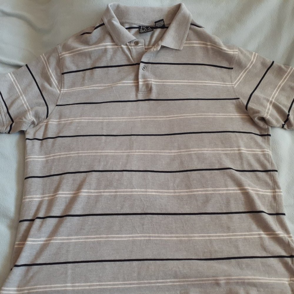 Jos A Bank Golf shirt, Gray